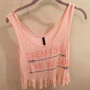🛑 Cute tank. Runs small. Worn once. Closet clean out.